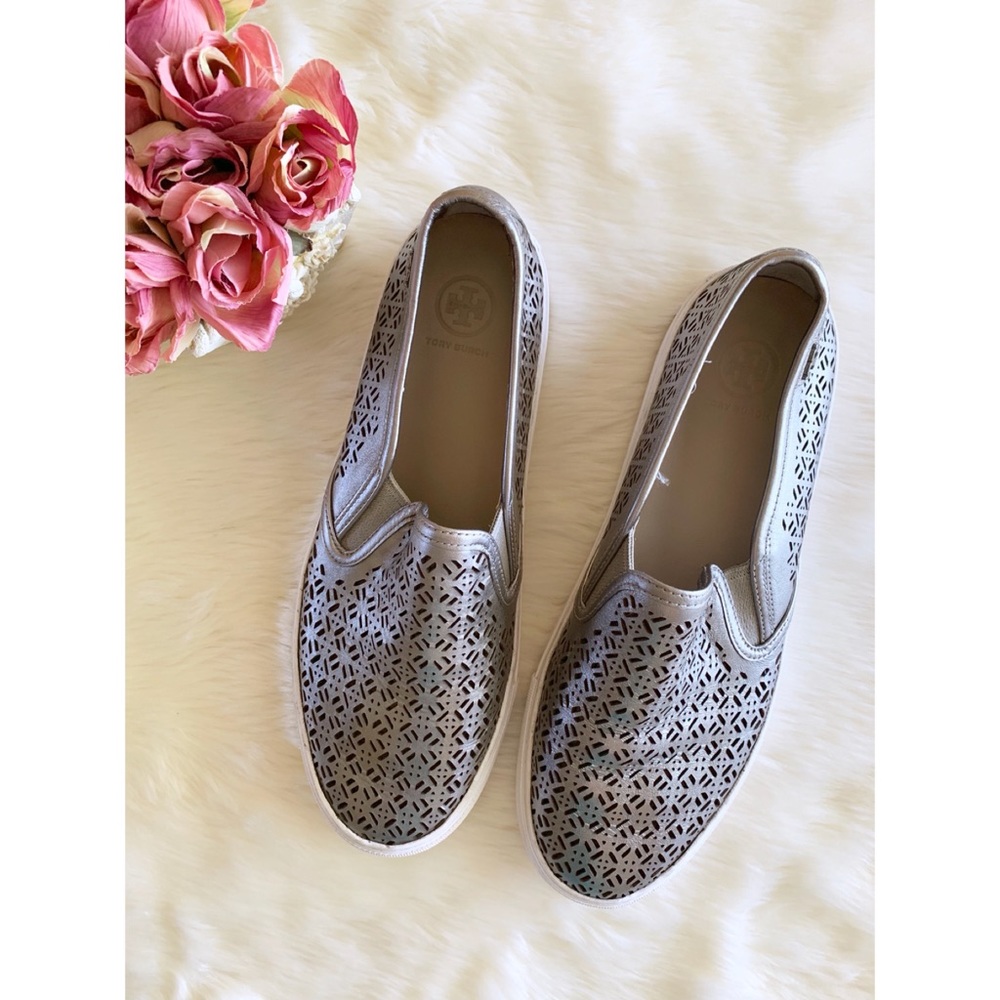 Tory Burch Lennon Perforated Sneakers